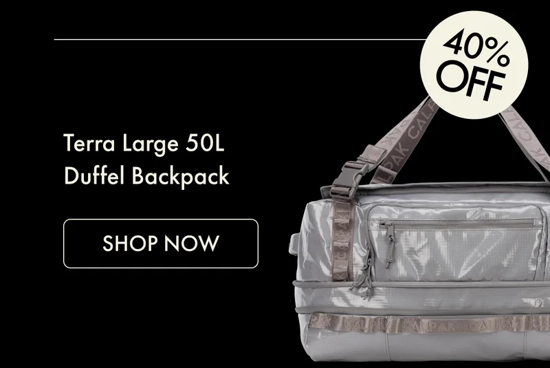 Terra Large 50L Duffel Backpack | 40% OFF | SHOP NOW