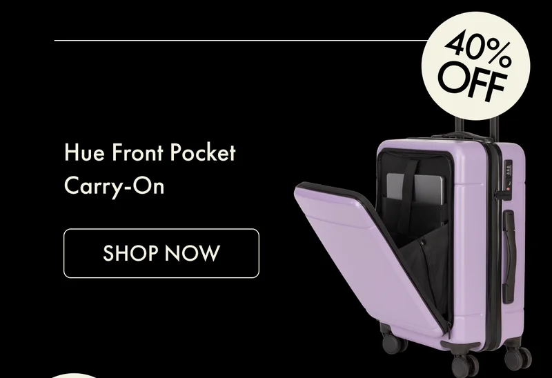 Hue Front Pocket Carry-On | 40% OFF | SHOP NOW