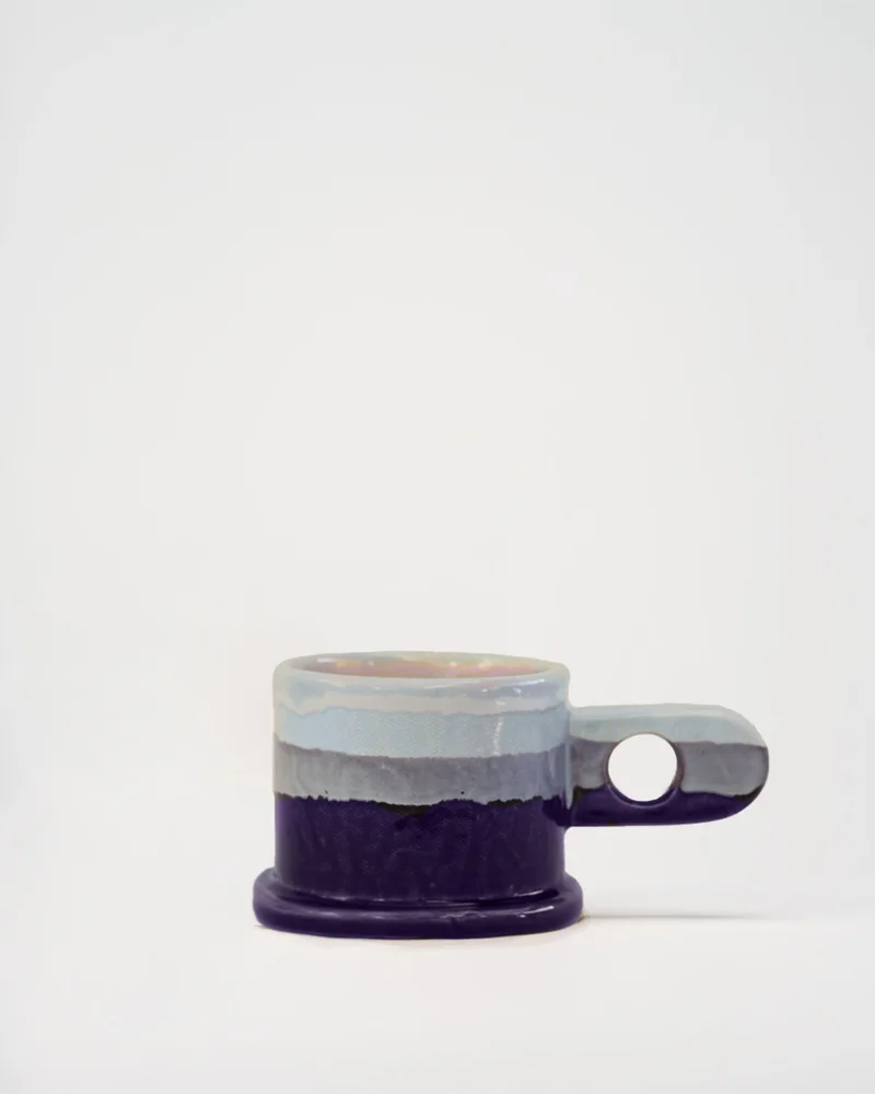 Image of Double Dip Mug in Indigo by Peter Shire