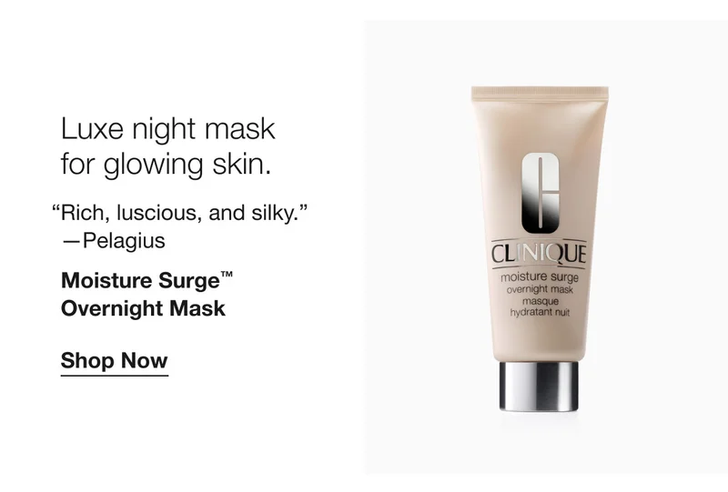 Luxe night mask for glowing skin. “Rich, luscious, and silky.” –Pelagius | Moisture Surge™ Overnight Mask | Shop Now