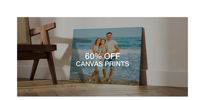 60% off Canvas Prints