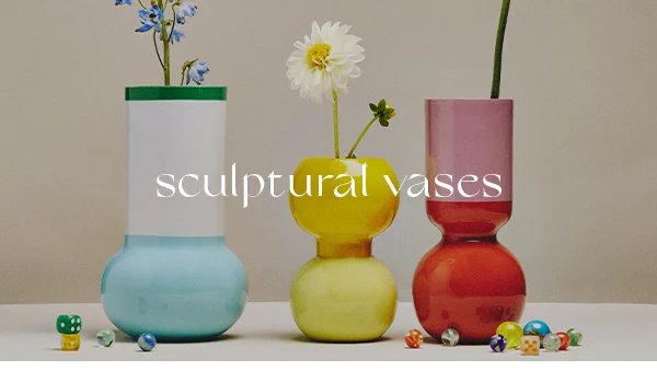 sculptural vases