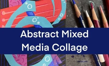 Abstract Mixed Media Collage