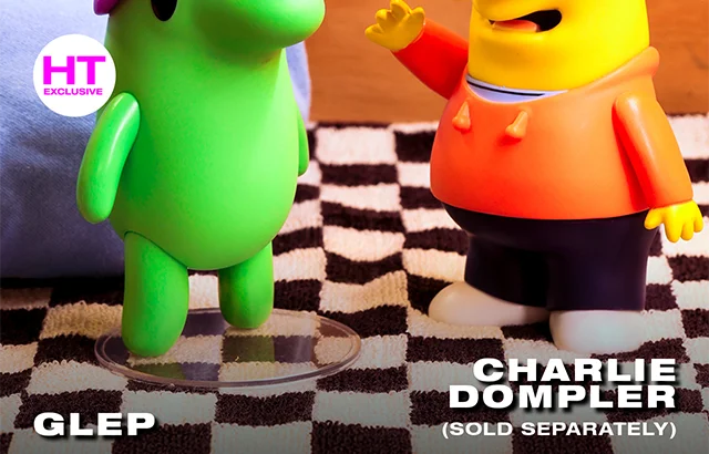 HT Exclusive Smiling Friends x Thrilljoy. Glep and Charlie Dompler Sold Separately. Shop Now