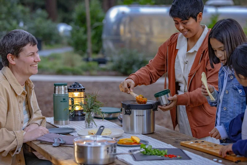 Camp Cookware in use outside