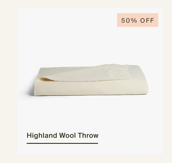 Save on Highland Wool Throw