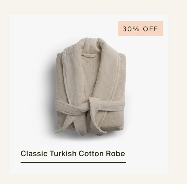 Save on Classic Turkish Cotton Robe