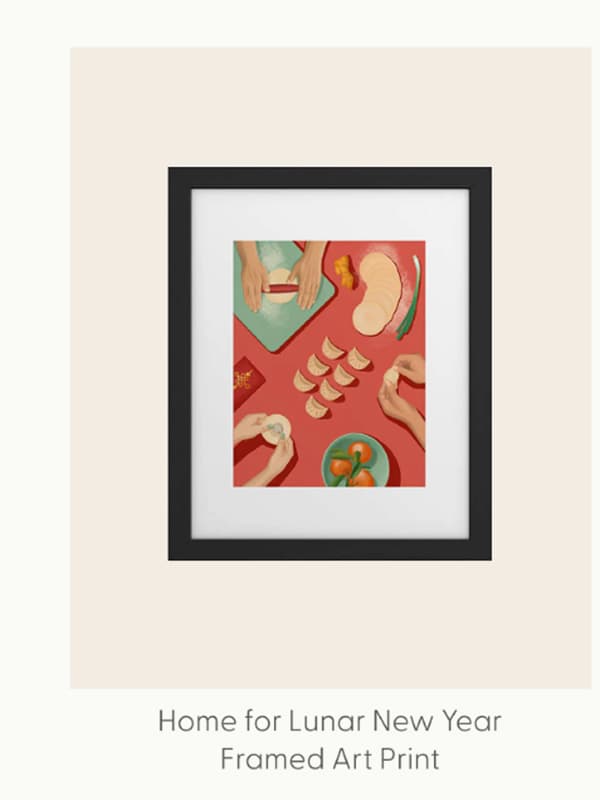 Home for Lunar New Year Framed Art Print