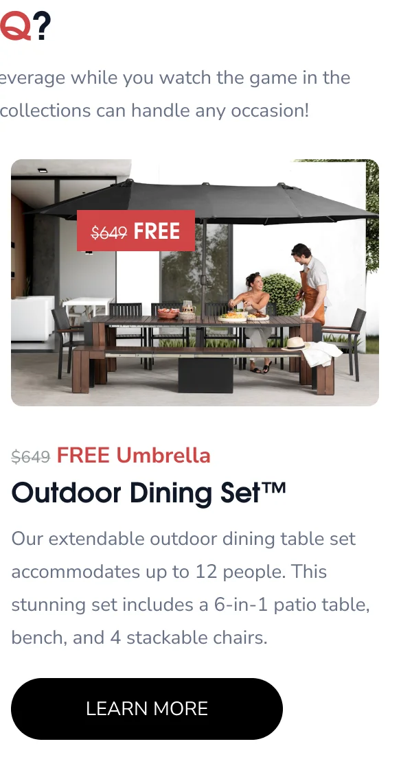 Outdoor Dining Set