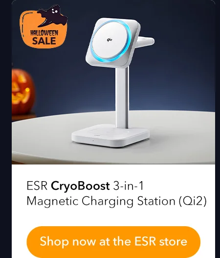ESR CryoBoost 3-in-1 Magnetic Charging Station (Qi2)