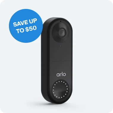 Save up to $50. Arlo Essential Video Doorbell.