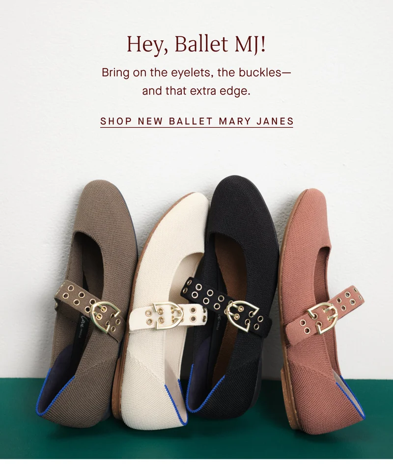 Hey, Ballet MJ! Bring on the eyelets, the buckles—and that extra edge. SHOP NEW BALLET MARY JANES
