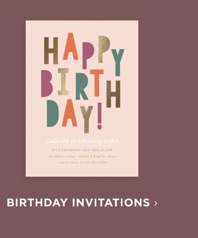 Birthday Invitations