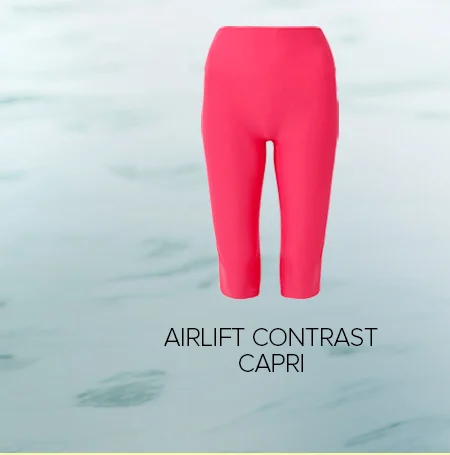 AIRLIFT HIGH WAIST SUPER SLEEK CONTRAST CAPRI