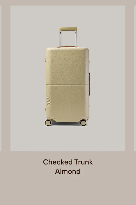 Checked Trunk Almond