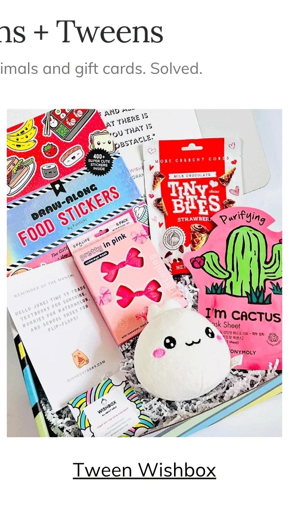 WISHBOX Monthly Boxes for Tween Girls