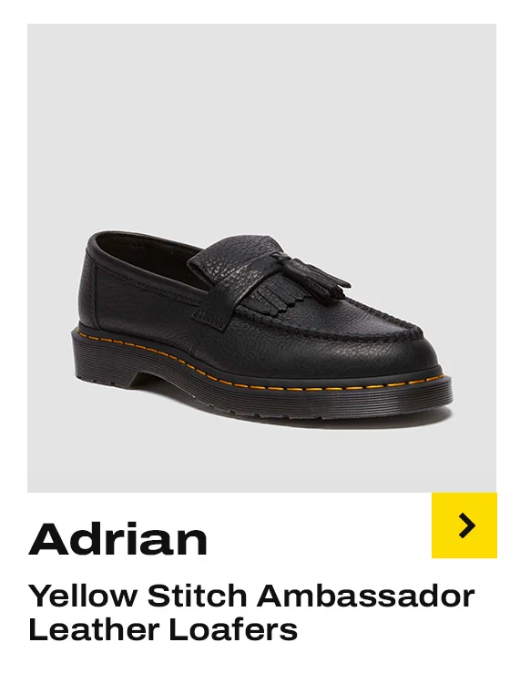 Adrian Yellow Stitch Ambassador Leather Loafers