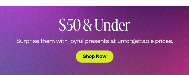Shop $50 & Under