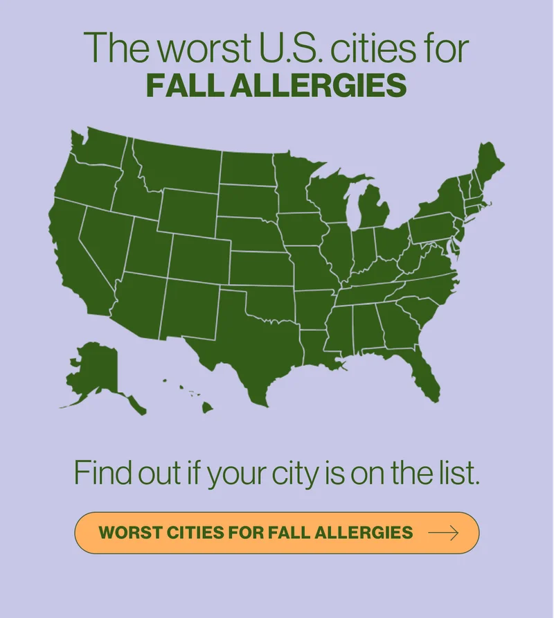 The worst U.S. cities for fall allergies