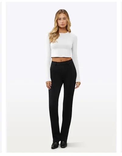 Long Sleeve Tomboy Tee Cropped $54
