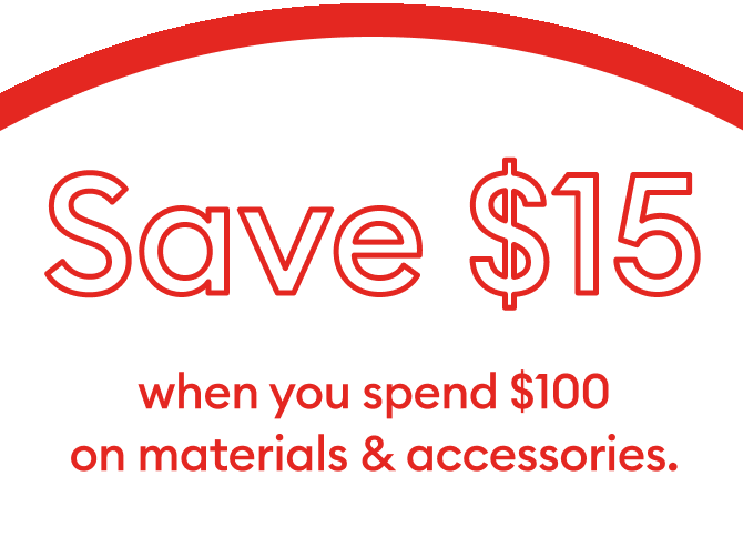 Spend $100 Get $15.