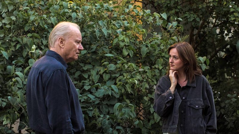 Stellan Skarsgard and Renate Reinsve in 'Sentimental Value'