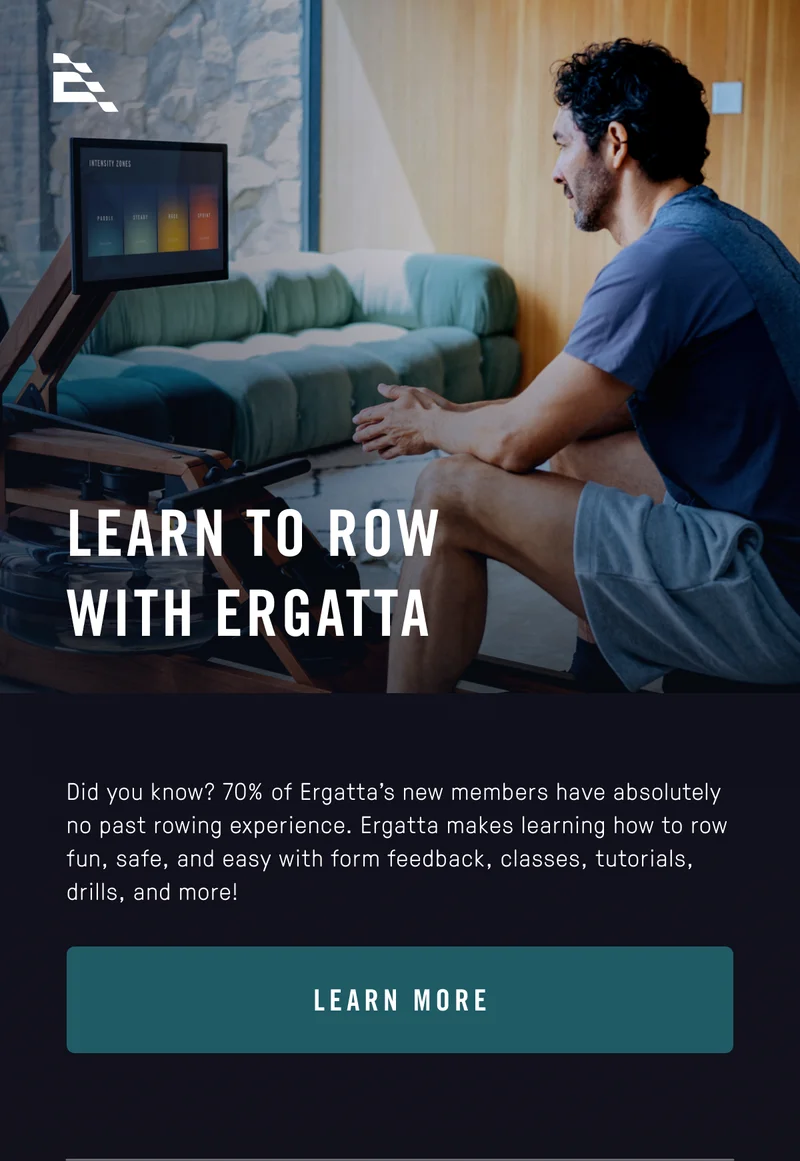 Learn to row with Ergatta