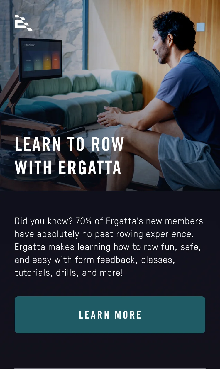 Learn to row with Ergatta