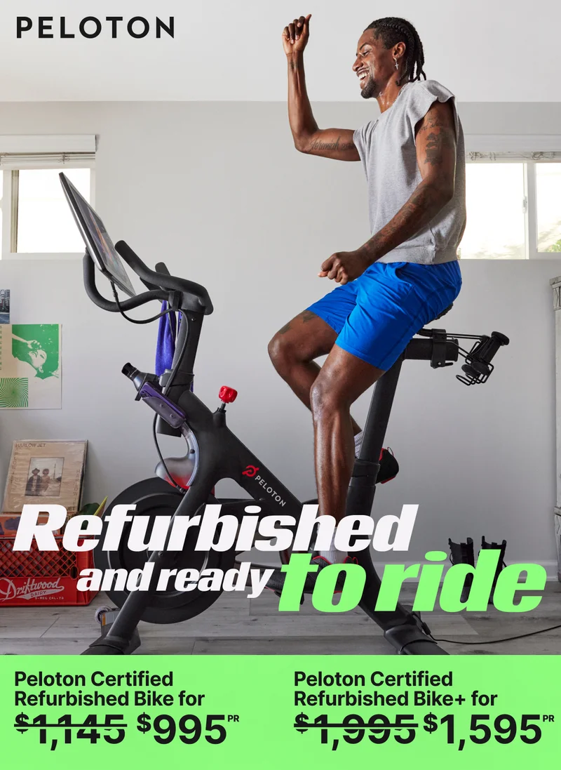 Get a Peloton Certified Refurbished Bike for $995 or a Refurbished Bike+ for $1,595
