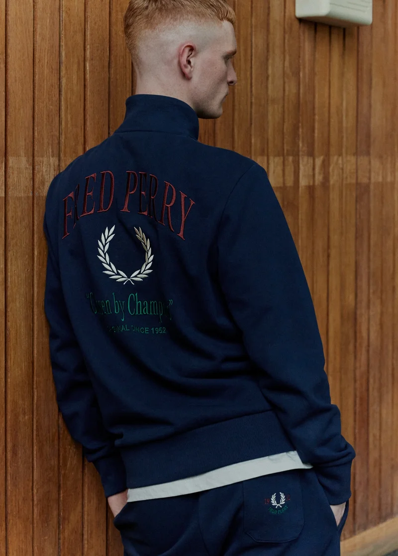 Fred Perry Tennis Blue Sweatshirt