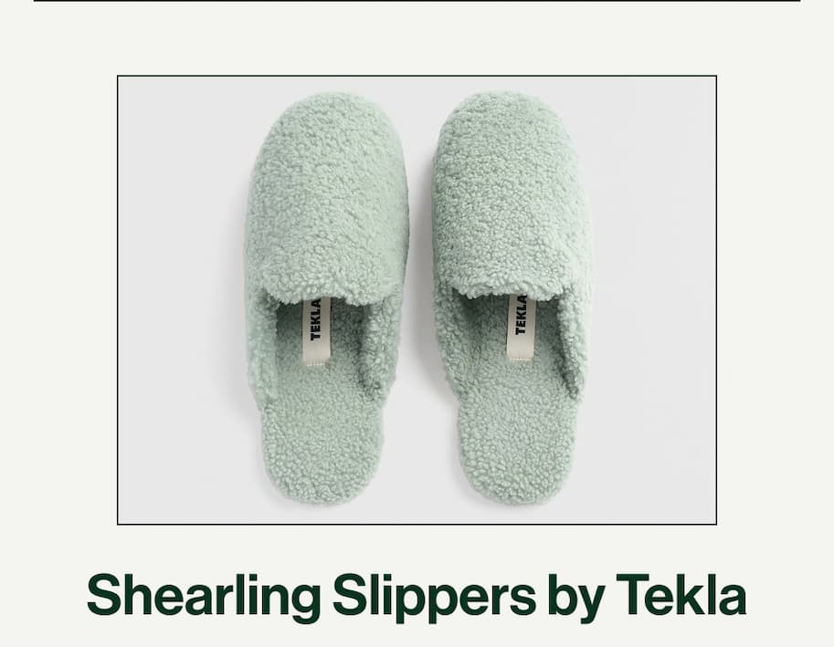 Shearling Slippers by Tekla