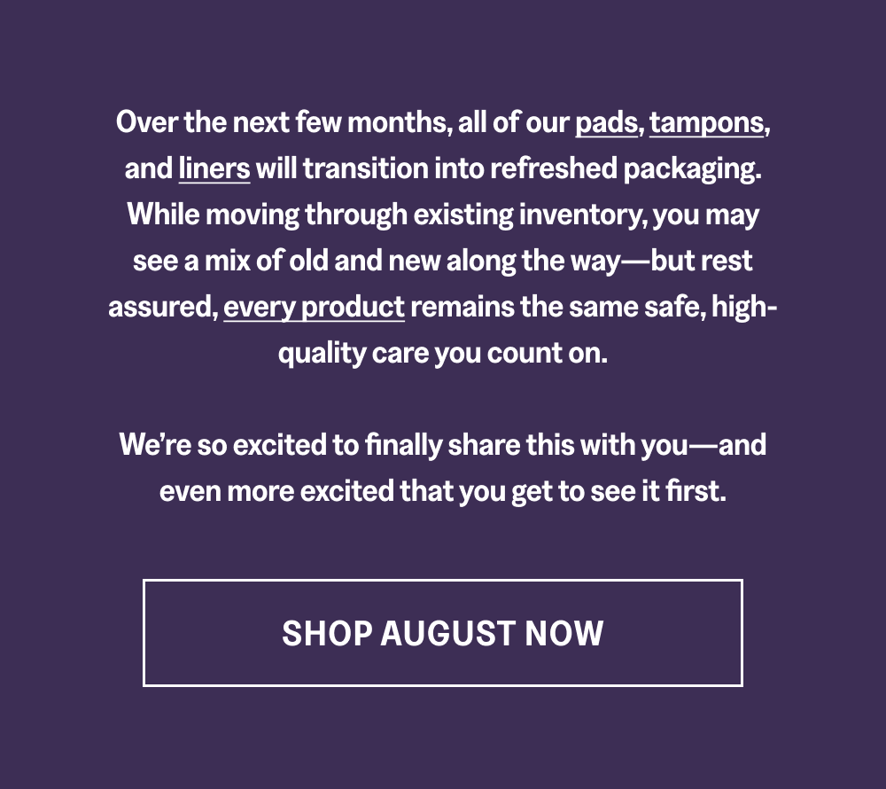 [SHOP AUGUST NOW]