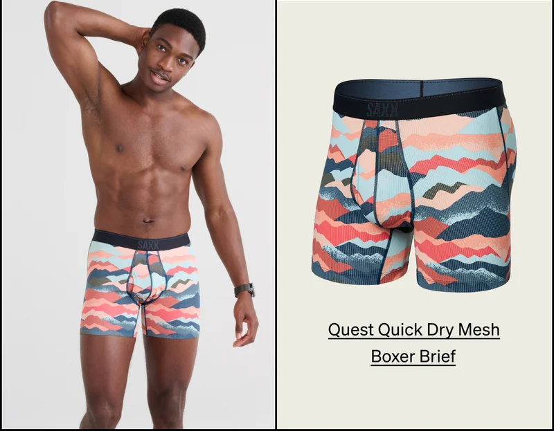 Quest Quick Dry Mesh Boxer Brief