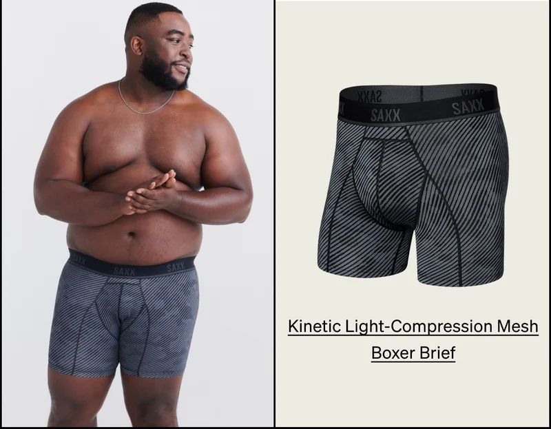 Kinetic Light-Compression Mesh Boxer Brief
