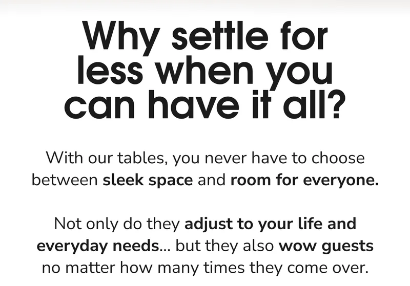 Why Settle For Less?