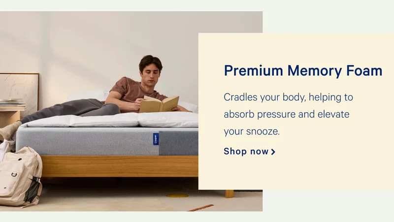 Premium Memory Foam >> Cradles your body, helping to absorb pressure and elevate your snooze. >> Shop now >>