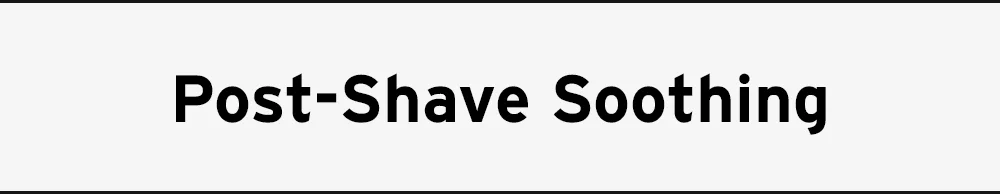 Post shave soothing
