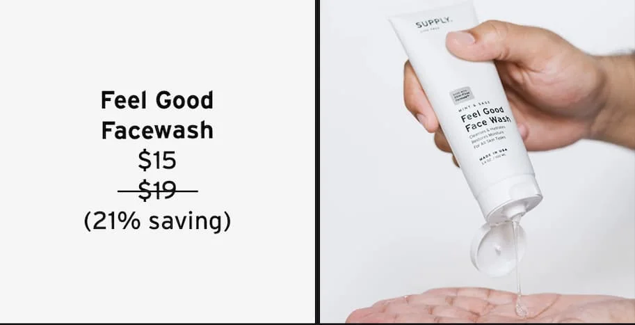 Feel good face wash