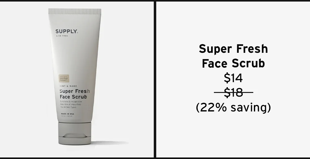 Super fresh face scrub