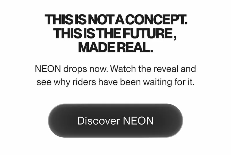 NEON Smart Helmet launch. This is not a concept — this is the future, made real. Watch the reveal and discover NEON.