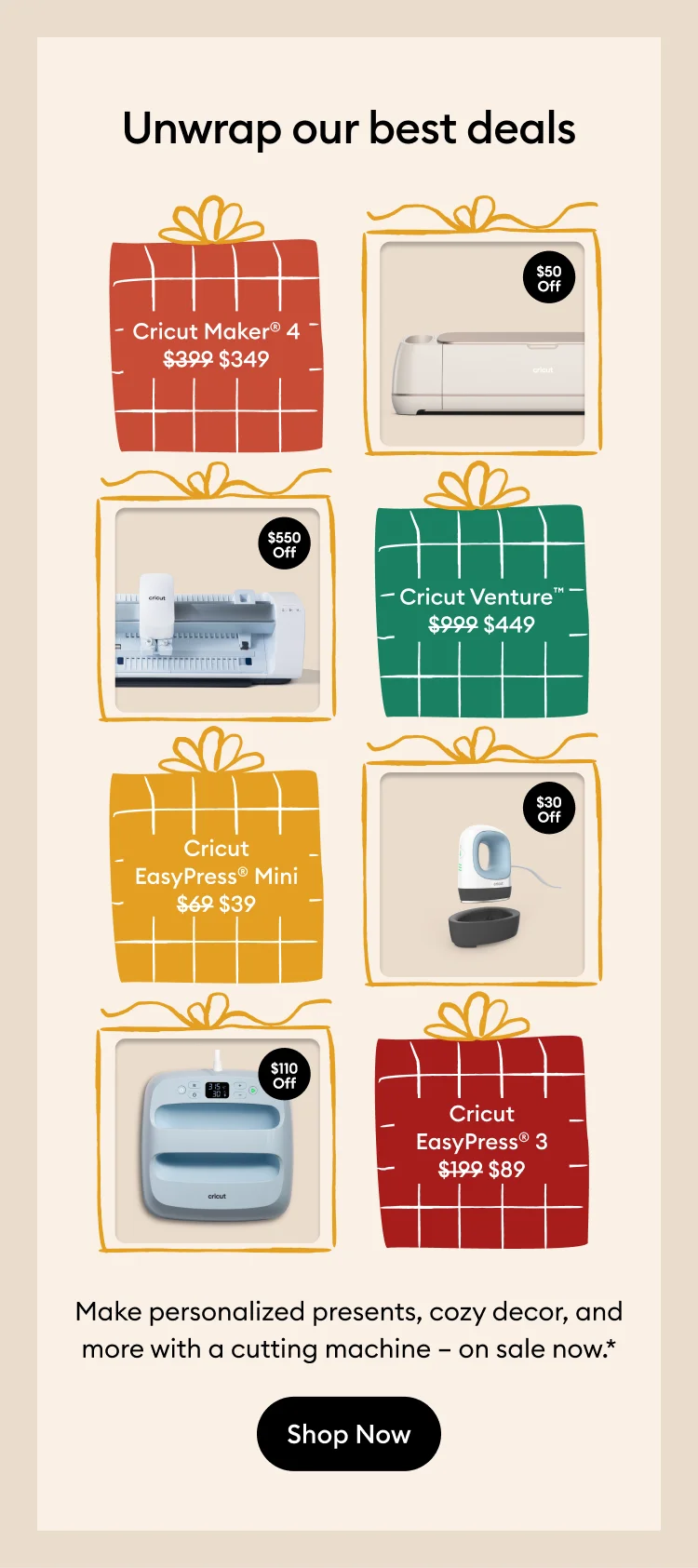 Unwrap our best deals.