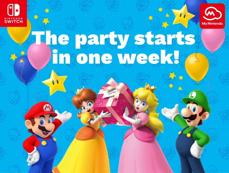 The party starts in one week!