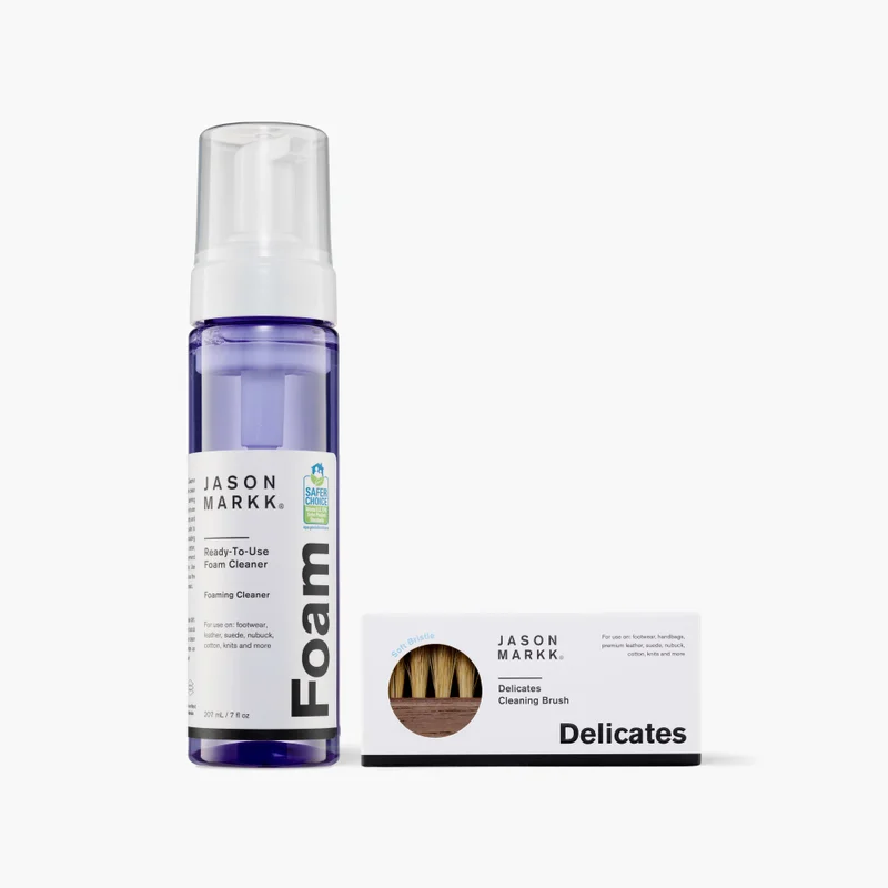 The Ready-To-Use Bundle makes sneaker care effortless. Featuring our Ready-To-Use Foam, pre-mixed for a powerful yet gentle clean, and the Delicates C...