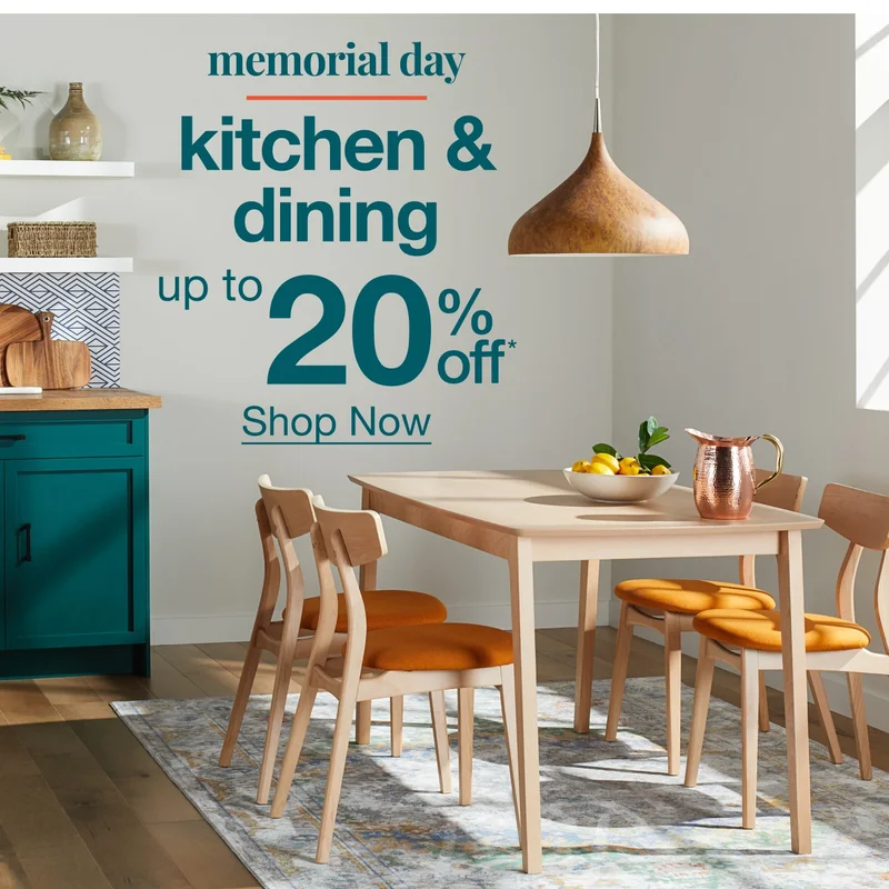 Up to 20% Off Kitchen & Dining