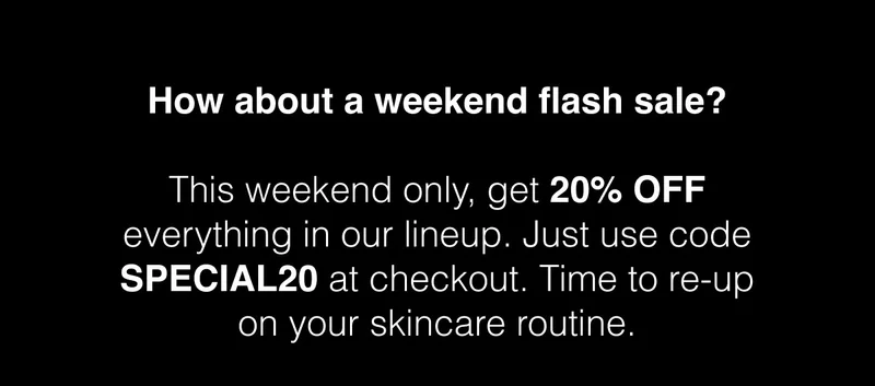 USE CODE: SPECIAL20