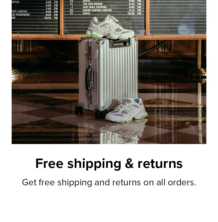 Free shipping & returns