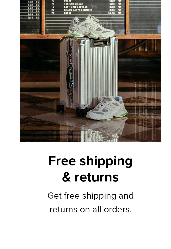 Free shipping & returns