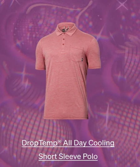 DropTemp™ All Day Cooling Short Sleeve Polo