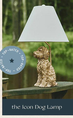 the Icon Dog Lamp