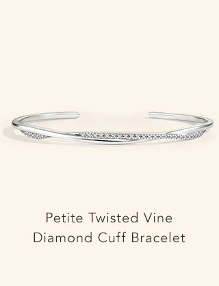 Petite Twisted Vine Diamond Cuff Bracelet